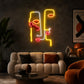 Abstract Neon Art - Twin Face LED Wall Decor Artwork
