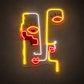 Abstract Neon Art - Twin Face LED Wall Decor Artwork
