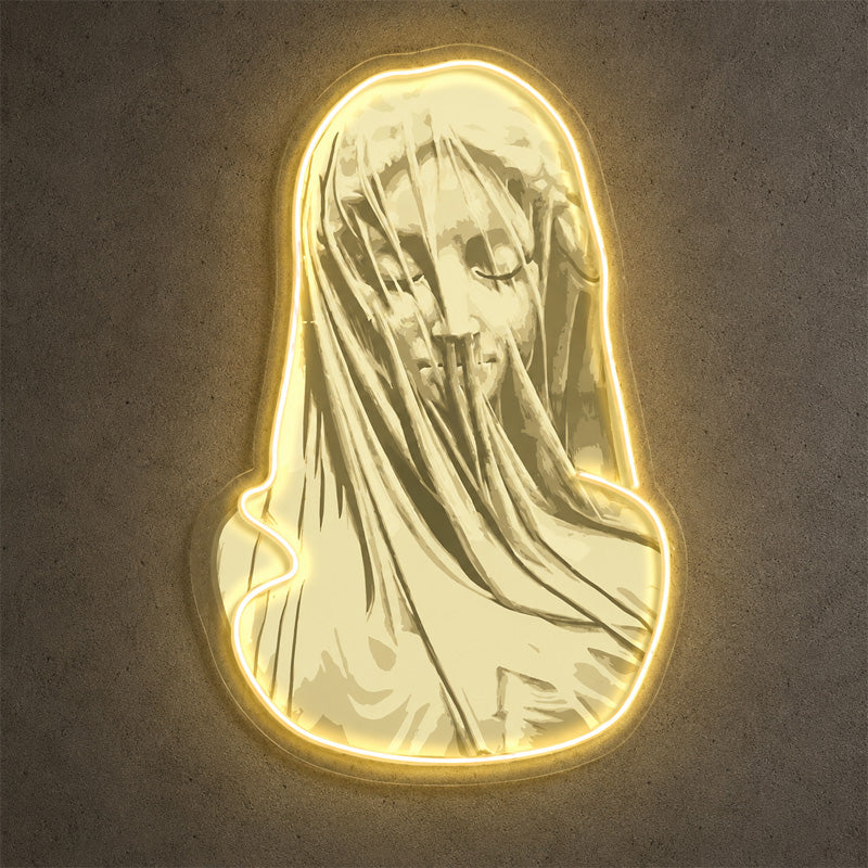 Abstract Neon Art - Veiled Muse LED Wall Decor Sign
