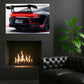Acrylic UV-Printed Rear Sport Car LED Art with Remote Control