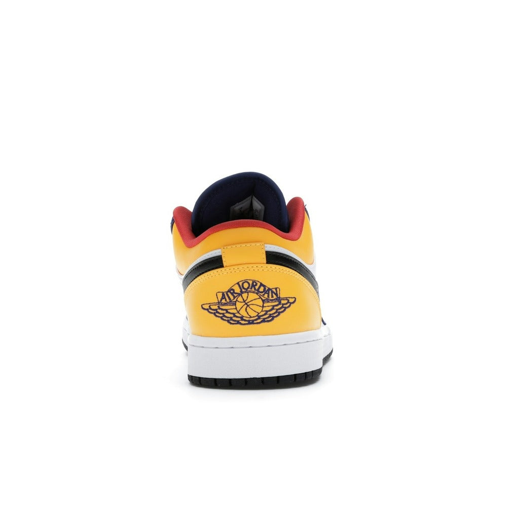 Air Jordan 1 Low White-Royal Blue-Yellow 553558-123