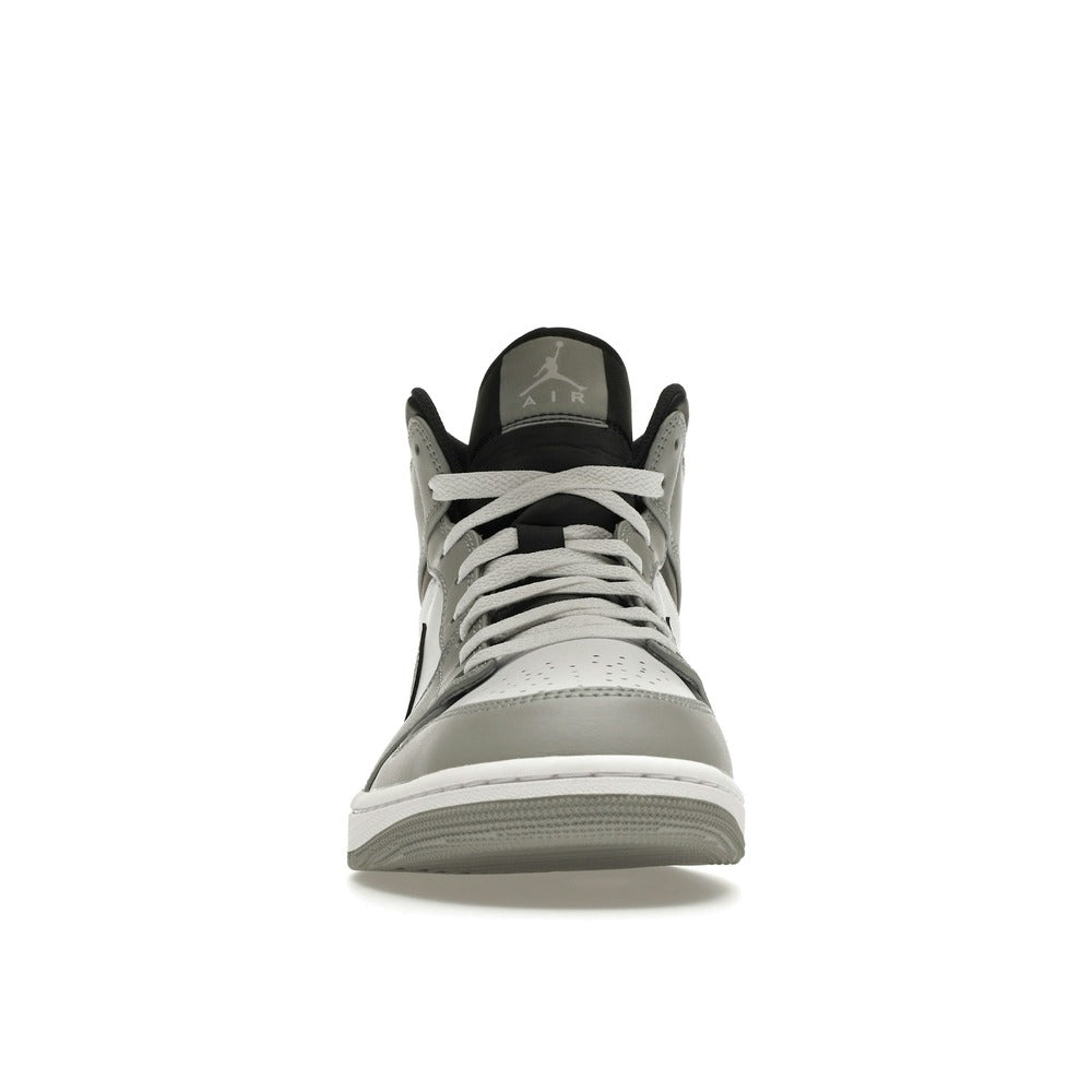 Air Jordan 1 Mid Light Smoke Grey-White-Black 554724-078