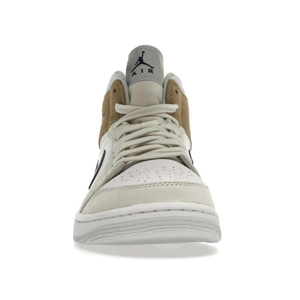 Air Jordan 1 Mid White Khaki Blue Void DO6726-100
