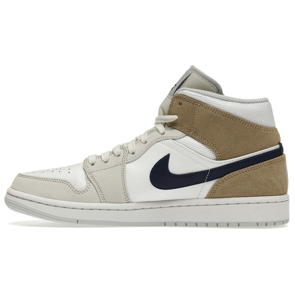 Air Jordan 1 Mid White Khaki Blue Void DO6726-100