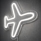 Airplane Neon Sign – Minimal White LED Wall Light