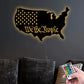 America We The People - Led Light Metal - Owls Matrix LTD