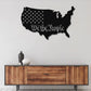 America We The People - Led Light Metal - Owls Matrix LTD