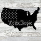 America We The People - Led Light Metal - Owls Matrix LTD
