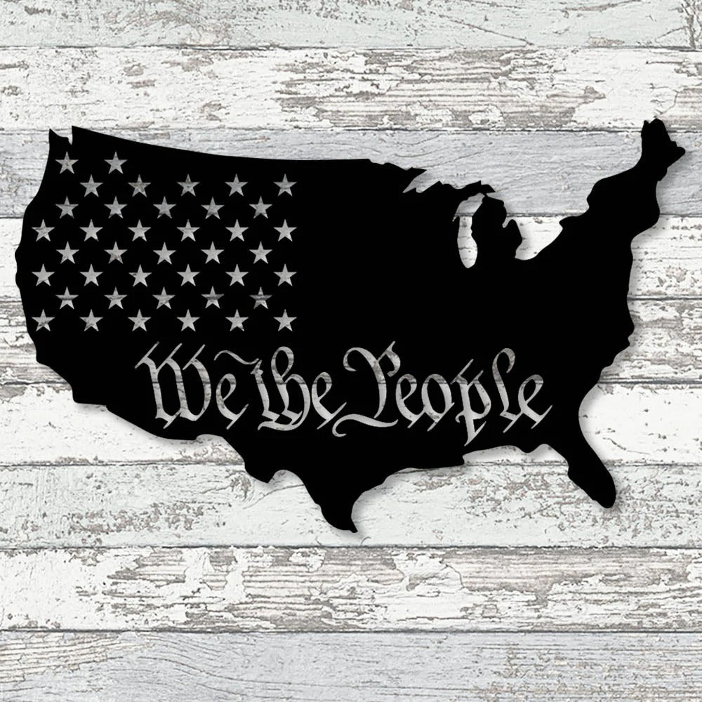 America We The People - Led Light Metal - Owls Matrix LTD