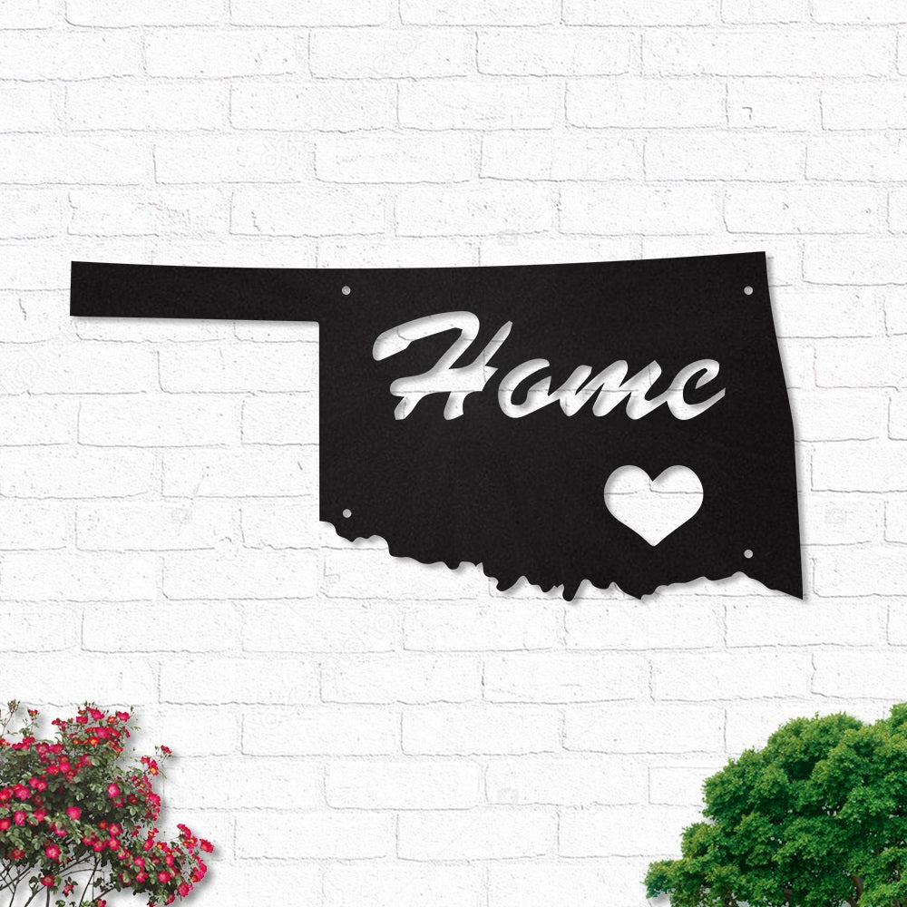 Oklahoma Love My Hometown - Led Light Metal - Owls Matrix LTD