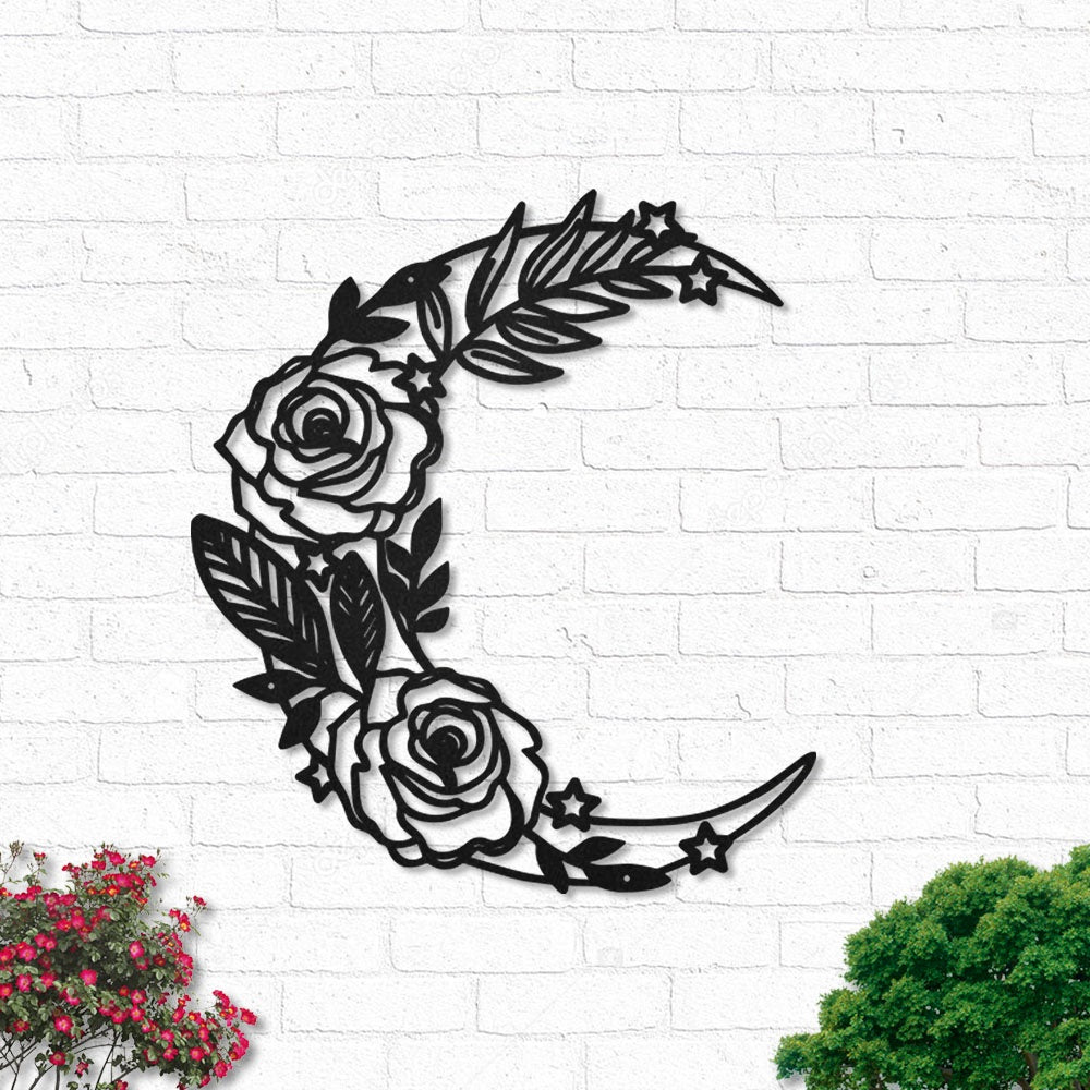 Flower Moon Classic Style - Led Light Metal - Owls Matrix LTD