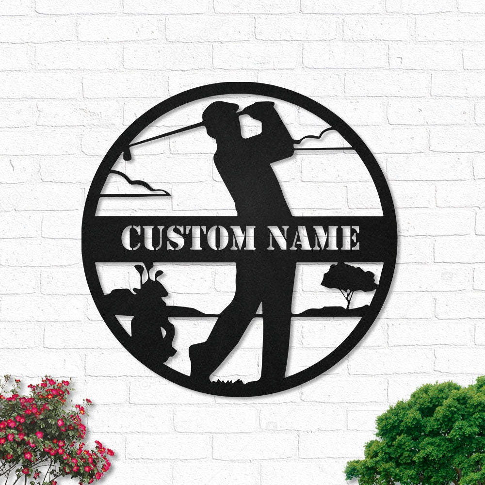 Golf I Play It On Weekend - Led Light Metal - Owls Matrix LTD