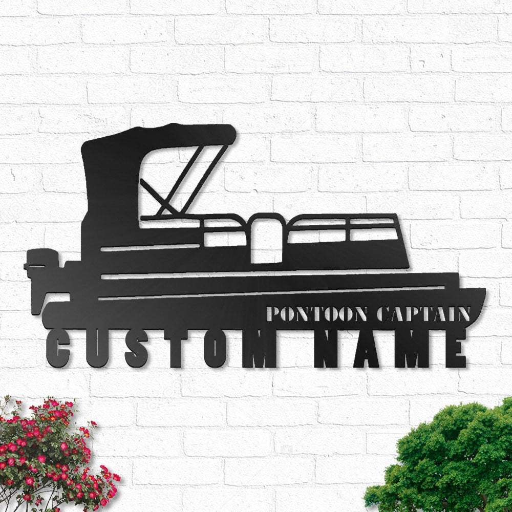 Boat Captain Personalized - Led Light Metal - Owls Matrix LTD