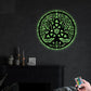 Tree Of Life And Led Lights Metal Wall Art - Led Light Metal - Owls Matrix LTD