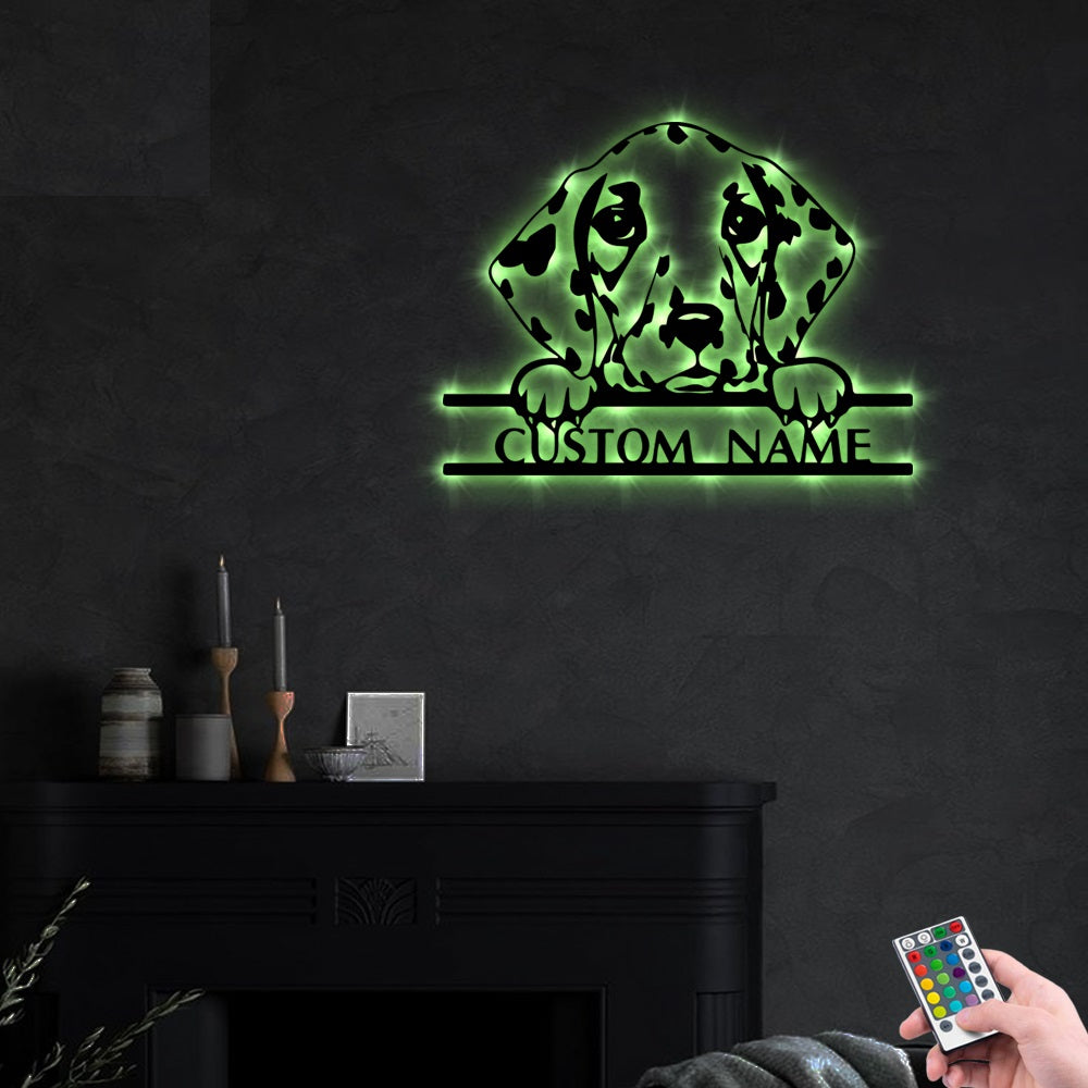 Dalmatian Dog - Led Light Metal - Owls Matrix LTD