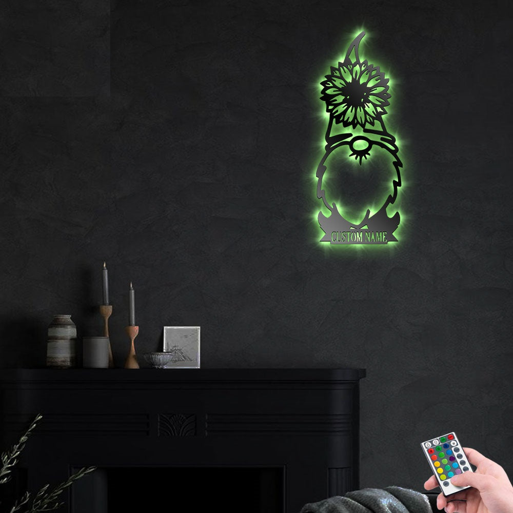 Sunflower Garden Personalized - Led Light Metal - Owls Matrix LTD