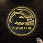 12"x12" Roller Truck Farm Personalized - Led Light Metal - Owls Matrix LTD