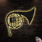 12"x12" French Horn I Love It - Led Light Metal - Owls Matrix LTD