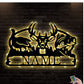 12*12 Inch (30*30cm) Hunting Deer Hunter Personalized - Led Light Metal - Owls Matrix LTD