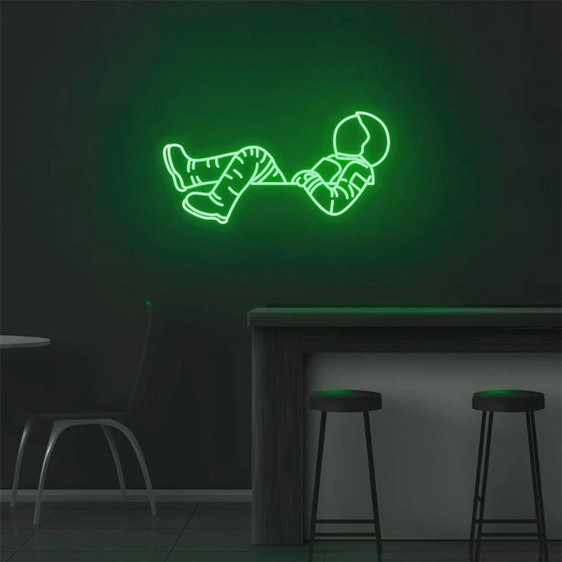 Astronaut Line Art LED Neon Wall Decor - LEDTOT