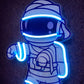 Astronaut Neon Sign – Blue LED Neon Wall Art for Kids Room, Bedroom & Creative Decor