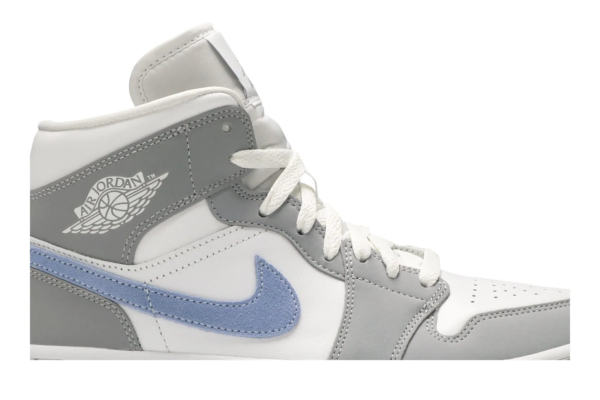 Air Jordan 1 Mid 'Wolf Grey Aluminum' BQ6472-105