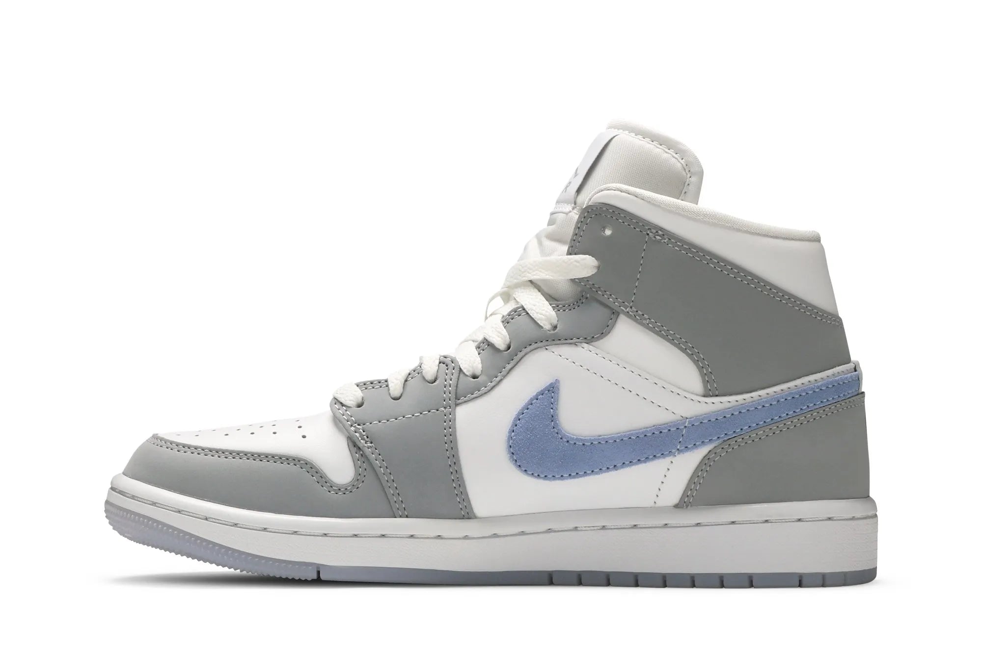 Air Jordan 1 Mid 'Wolf Grey Aluminum' BQ6472-105