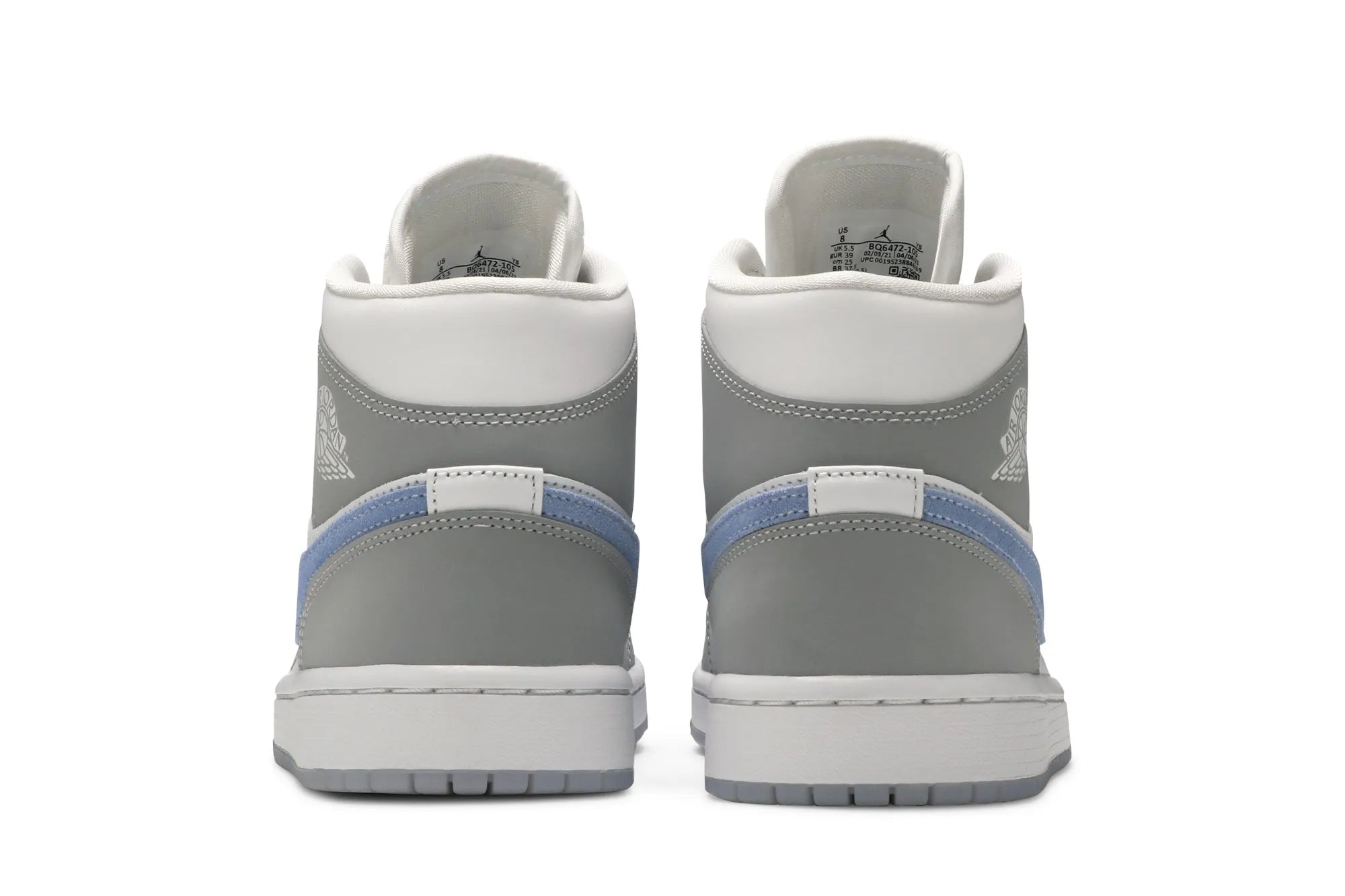Air Jordan 1 Mid 'Wolf Grey Aluminum' BQ6472-105