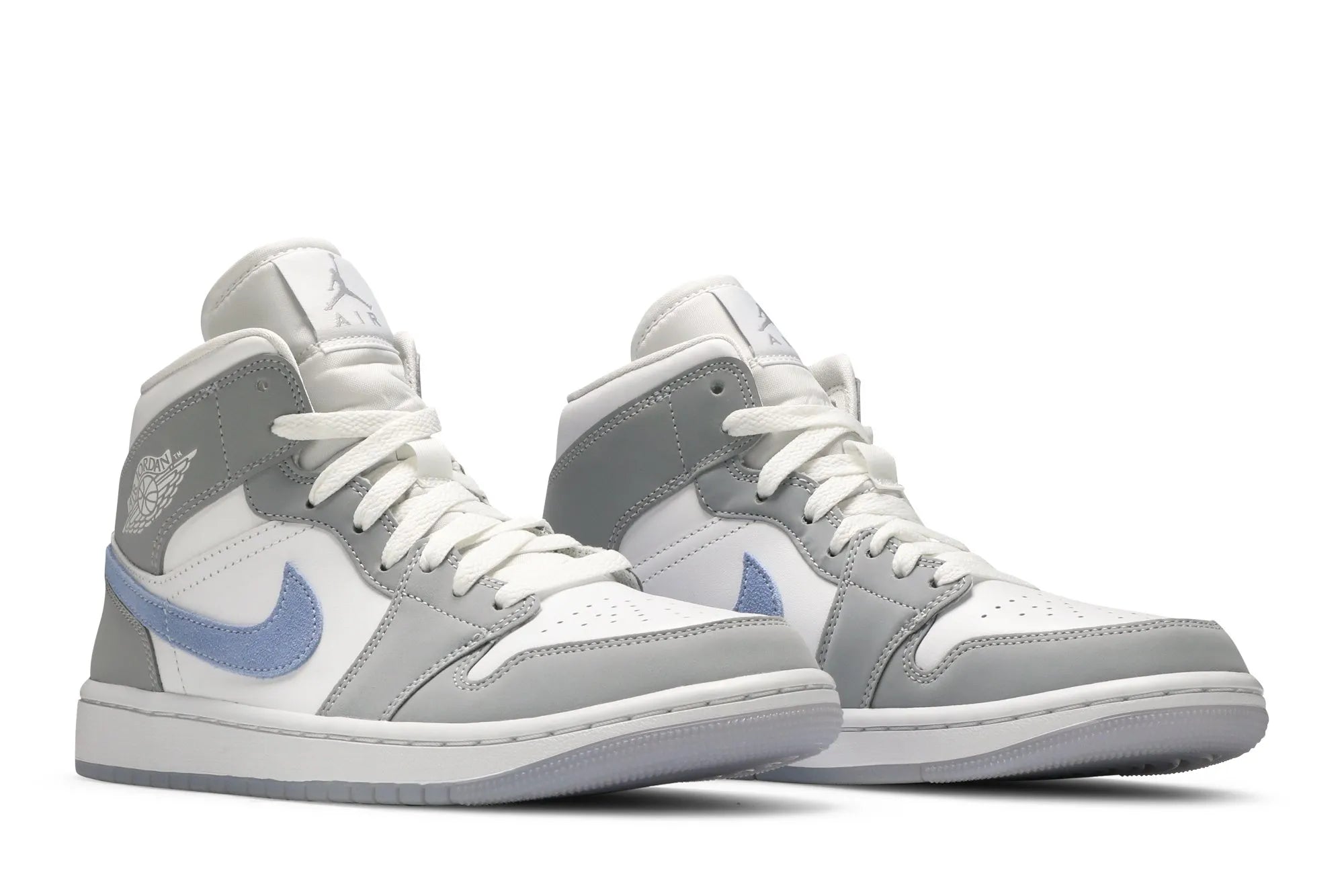 Air Jordan 1 Mid 'Wolf Grey Aluminum' BQ6472-105