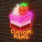 Bakery Neon Sign - Cake Time Strawberry LED Decor