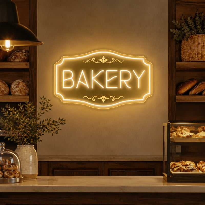 Bakery Neon Sign - Classic Bakery LED Wall Decor Sign