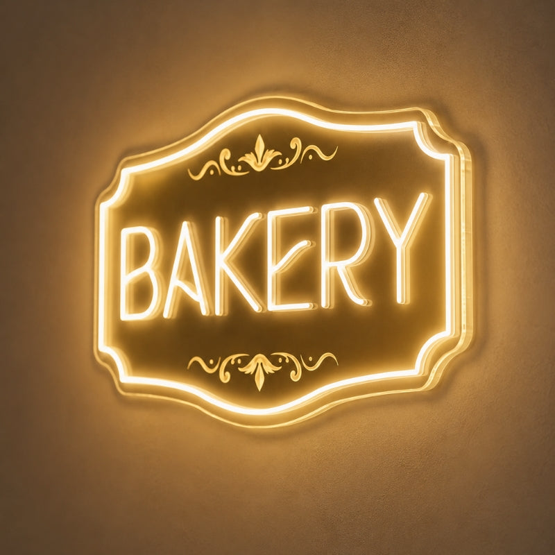 Bakery Neon Sign - Classic Bakery LED Wall Decor Sign