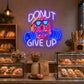 Bakery Neon Sign - Donut Give Up Funny LED Wall Decor