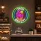 Bakery Neon Sign - Open Bakery Cupcake LED Wall Decor