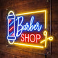 Barber Shop 90 Neon Sign – Classic Pole LED Wall Light