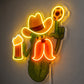 Basement Neon Sign - Cactus Cowboy LED Wall Decor