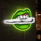 Basement Neon Sign - Green Smoke LED Wall Decor Art