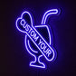 Basement Neon Sign - Happy Hour LED Wall Decor