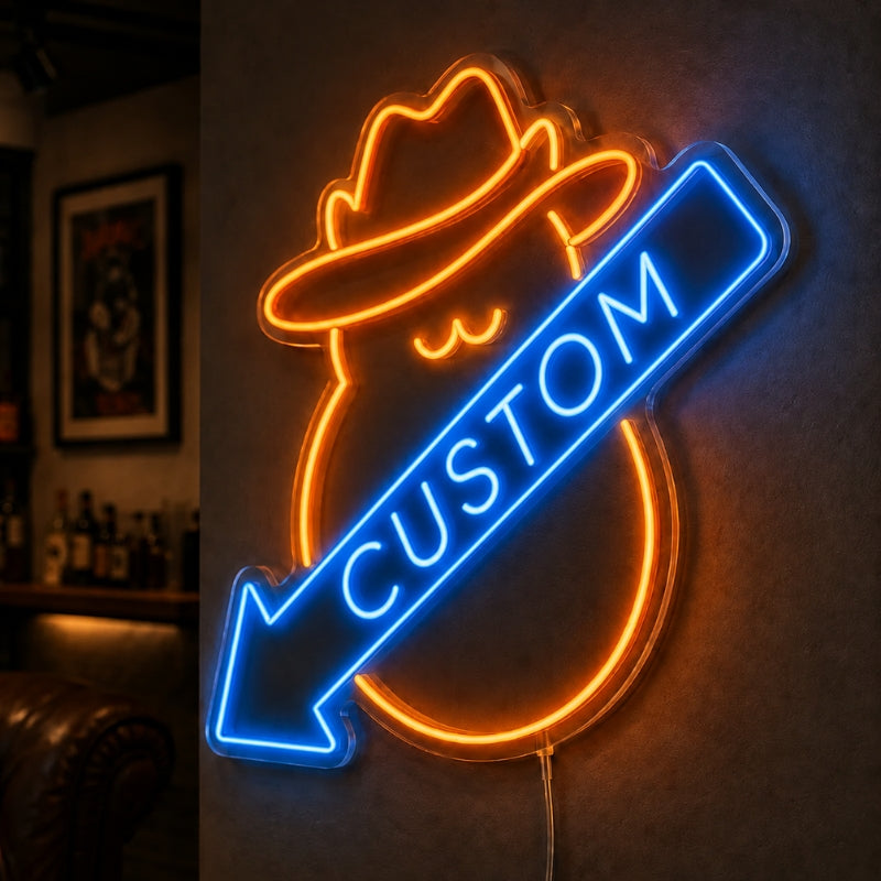 Basement Neon Sign - The Boss LED Lounge Wall Decor