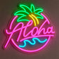 Beach & Summer Party Neon Signs - Aloha Tropical Glow