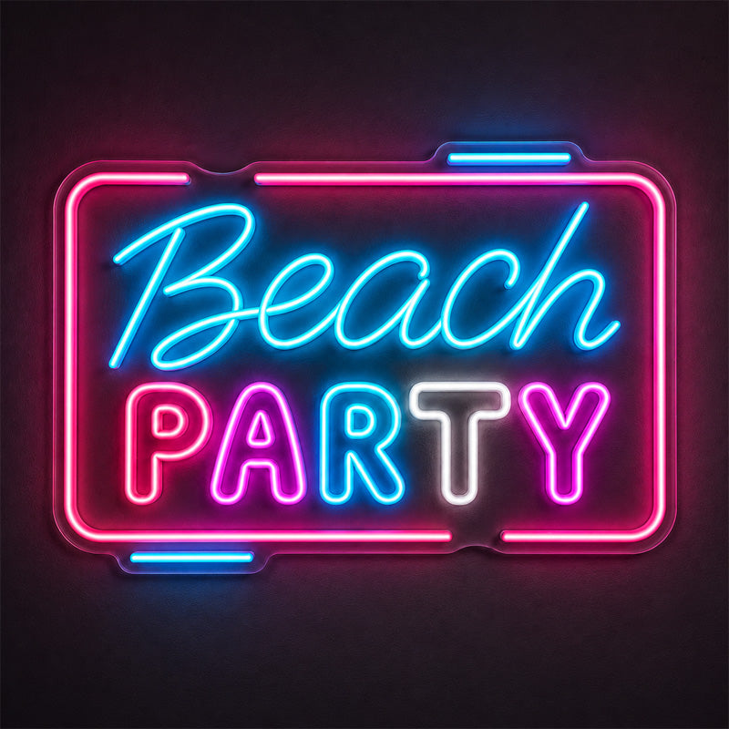 Beach & Summer Party Neon Signs - Beach Party Glow
