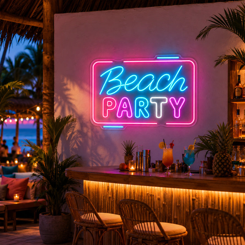 Beach & Summer Party Neon Signs - Beach Party Glow
