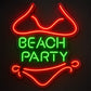 Beach & Summer Party Neon Signs - Bikini Beach Glow
