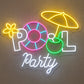 Beach & Summer Party Neon Signs - Pool Party Glow