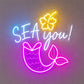 Beach & Summer Party Neon Signs - SEA You Mermaid Glow