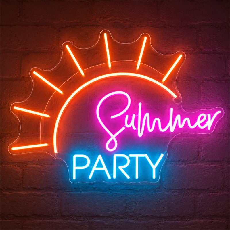 Beach & Summer Party Neon Signs - Summer Party Glow