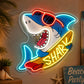 Beach & Summer Party Neon Signs - Surf Shark Glow