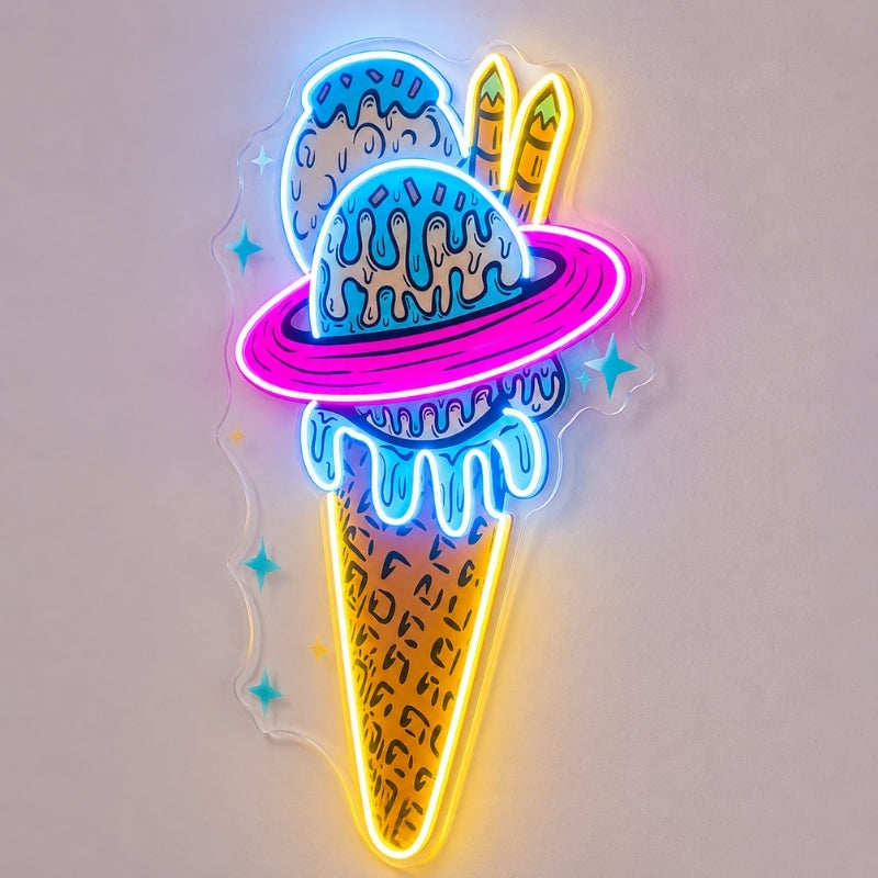 Beach & Summer Party Neon Signs - Ice Cream Galaxy
