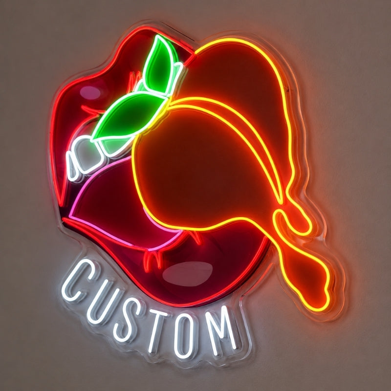 Beach & Summer Party Neon Signs - Peach Party Vibes