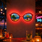 Beach & Summer Party Neon Signs - Sunset Shades Art
